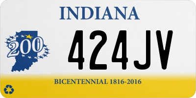 IN license plate 424JV