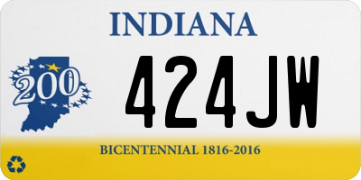 IN license plate 424JW