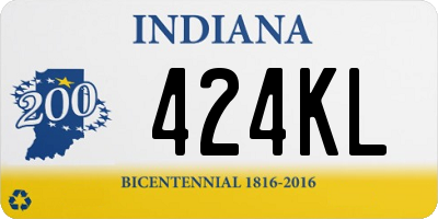 IN license plate 424KL