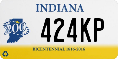 IN license plate 424KP