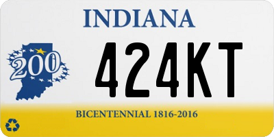 IN license plate 424KT