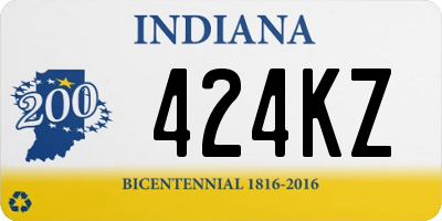 IN license plate 424KZ