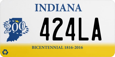 IN license plate 424LA