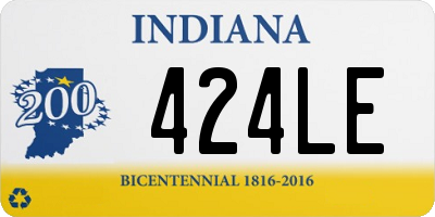 IN license plate 424LE