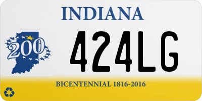 IN license plate 424LG