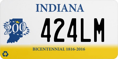 IN license plate 424LM