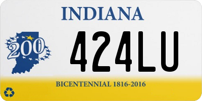 IN license plate 424LU