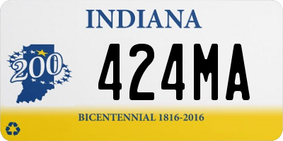 IN license plate 424MA