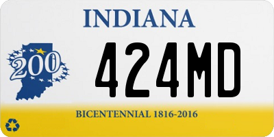 IN license plate 424MD