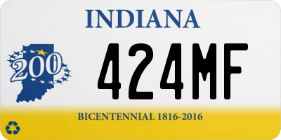 IN license plate 424MF