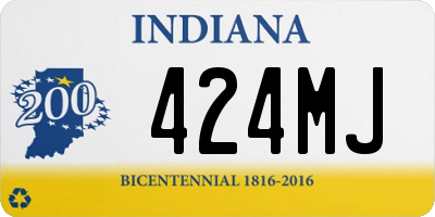 IN license plate 424MJ