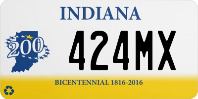 IN license plate 424MX