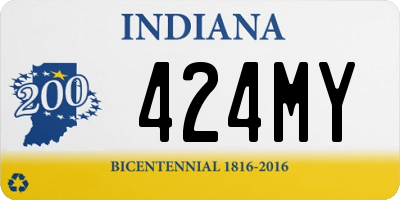 IN license plate 424MY