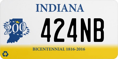 IN license plate 424NB