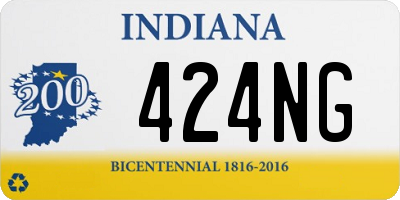 IN license plate 424NG