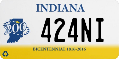 IN license plate 424NI