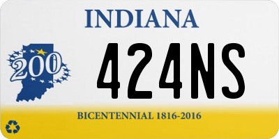 IN license plate 424NS