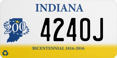 IN license plate 424OJ