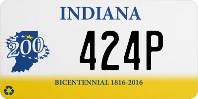 IN license plate 424P