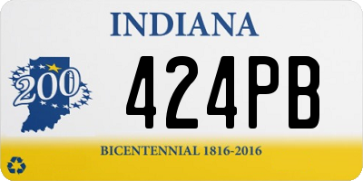 IN license plate 424PB