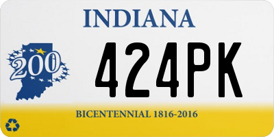 IN license plate 424PK