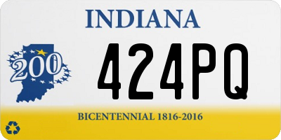 IN license plate 424PQ