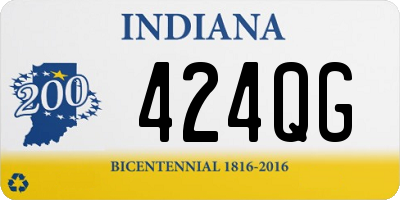 IN license plate 424QG