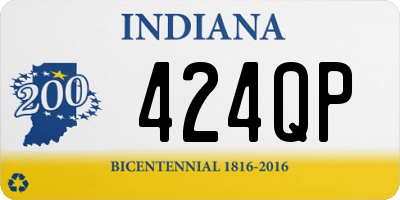 IN license plate 424QP