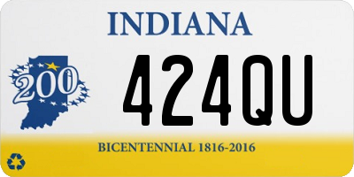 IN license plate 424QU