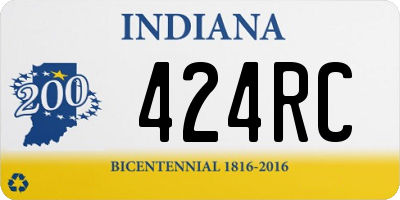 IN license plate 424RC