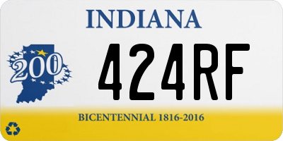IN license plate 424RF