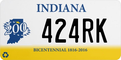 IN license plate 424RK