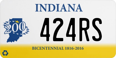 IN license plate 424RS