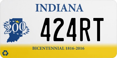 IN license plate 424RT