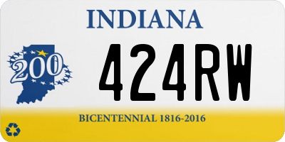 IN license plate 424RW