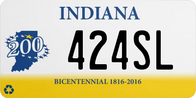 IN license plate 424SL