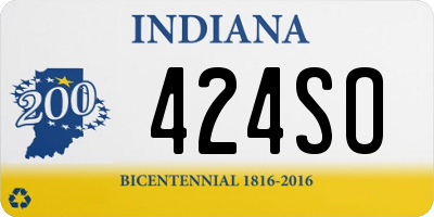 IN license plate 424SO