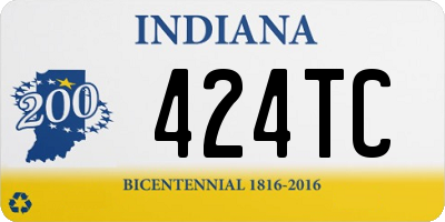 IN license plate 424TC