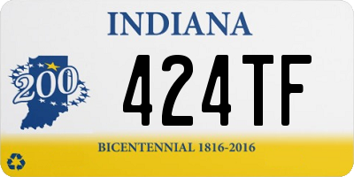 IN license plate 424TF