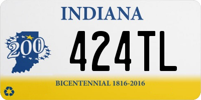 IN license plate 424TL