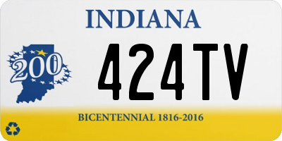 IN license plate 424TV