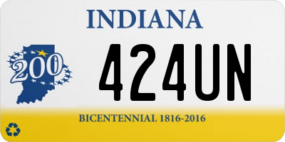 IN license plate 424UN