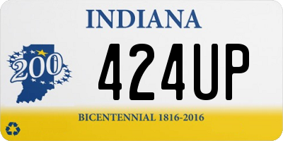 IN license plate 424UP
