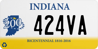 IN license plate 424VA