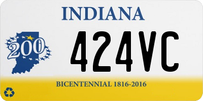 IN license plate 424VC