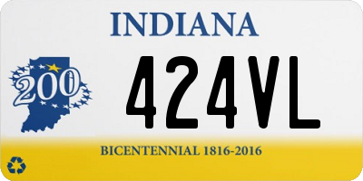 IN license plate 424VL