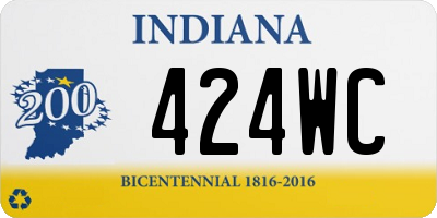 IN license plate 424WC