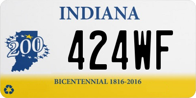 IN license plate 424WF