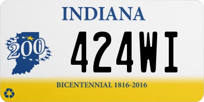 IN license plate 424WI