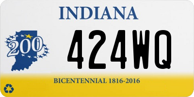 IN license plate 424WQ